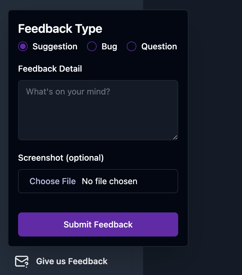 Feedback Form